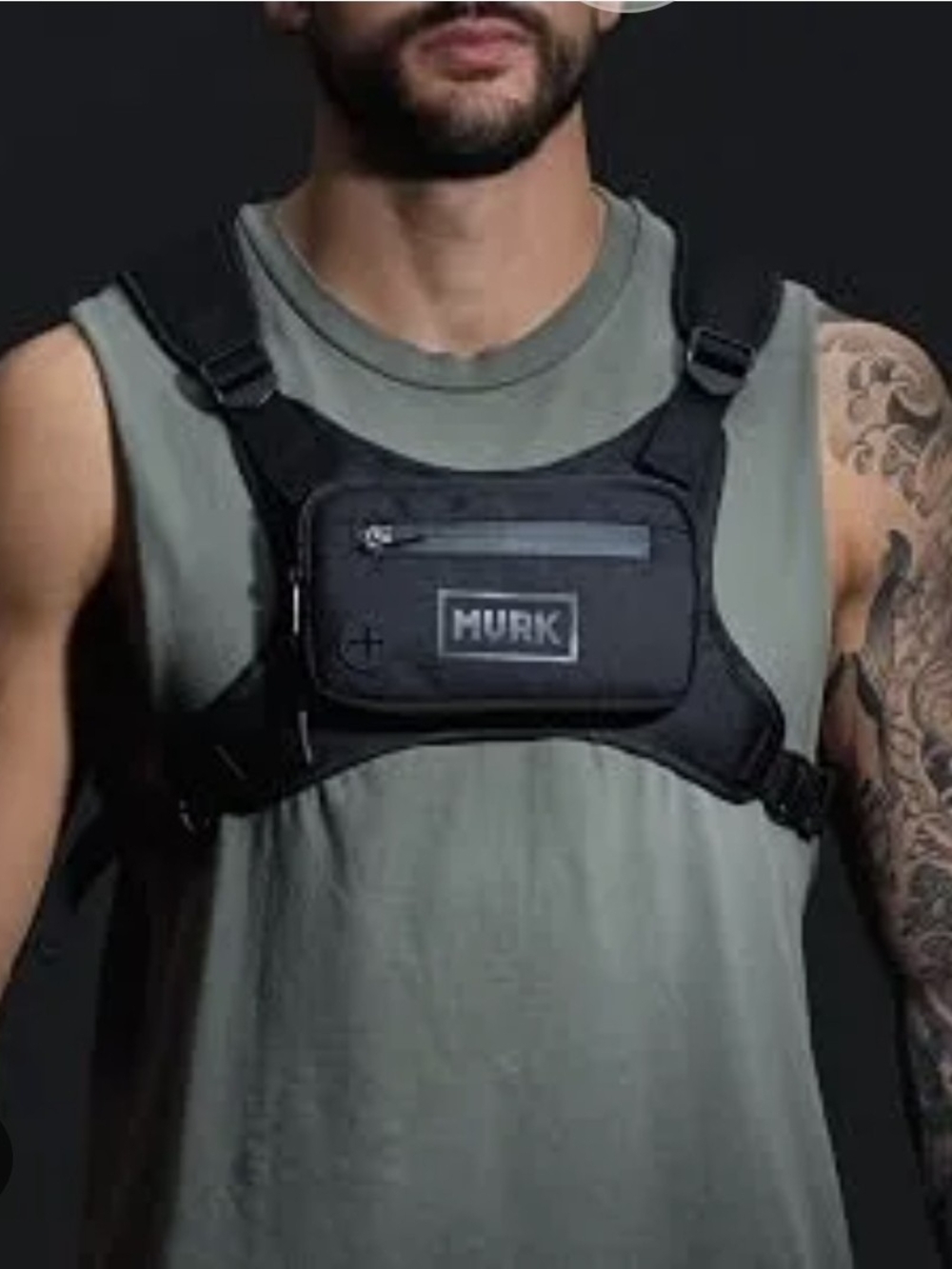 MVRK Water Resistant Chest Pack - Minimalist Running BackPack For Workouts Stor